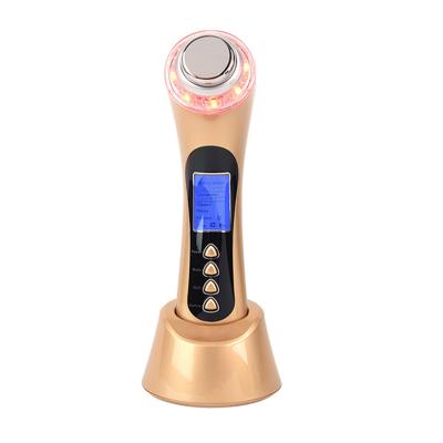 China Wrinkle Remover PM602 New Design Portable Ultrasonic Beauty Instrument For Woman Ion RF Beauty Device Skin Rejuvenation Machine for sale