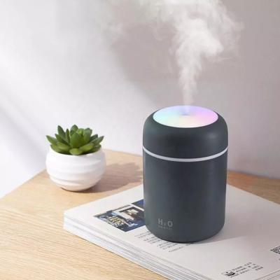 China PM-H3 Car Humidifier 280Ml Cup Colorful 2021 Rotation Led Desktop Light Mini USB Car Air Purifier Diffuser Humidifier for sale