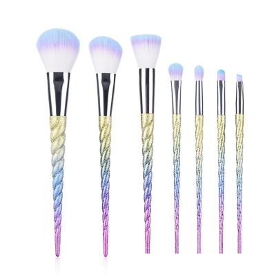 China Angular Blush Best Selling 7pcs Rhinestone Makeup Set Brush For Powder Foundation Eyeshadow Makeup Set Brush for sale