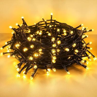 China Free Sample Imeelighting Garden 20m 200 Warm White LED String Light Outdoor Waterproof Christmas Lights with 8 Modes Fairy Lights for sale