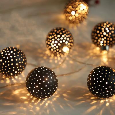 China Imeelighting 4.4ft Glass Ball String Light 10 LED Indoor Battery Operated Fairy LED String Light Custom Glass Christmas 5cm Glass Ball Festival Holidays for sale