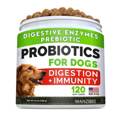 China WANZIBEI OEM ODM 3- Stocked IN 1 TREATS PROBIOTIC Large Adult Pets Healthy Dog Food Helps Digestive Health & Relieves Diarrhea for sale