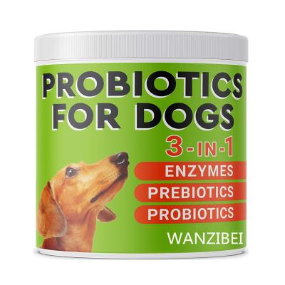 China WANZIBEI-Amazon Stocked Bestseller 3 IN 1Probiotics For Dogs - 120 Advanced Allergy Relief Dog Probiotics Chews for sale