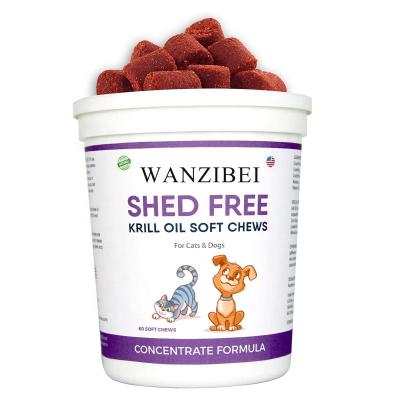 China Stocked Reduce Shedding & Itching - Rich in Omega 3's and Antioxidants - Improves Skin and Coat - Made in USA - 60 Soft Chews for sale