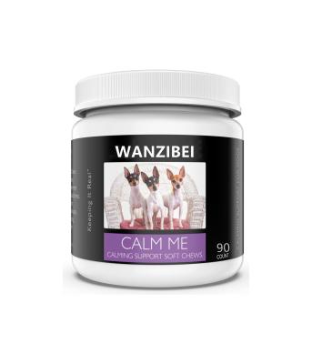 China WANZIBEI Viable Calm Me - Soft Soothing Support Chews (90 Count) - Natural Relaxation for Dogs for sale