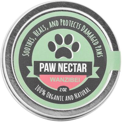 China WANZIBEI Pet Supplies Products Private Label Stocked Paw Wax Protection Soother Paw Natural and Custom Pet Paw Balm For Dogs Cats Nose for sale