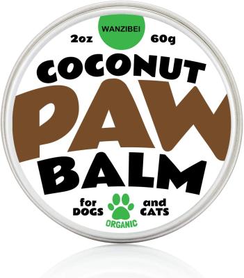 China WANZIBEI Stocked Private Label Natural Organic Paw Care Claw Custom Pet Paw Balm For Dogs Cats Paw Soother for sale