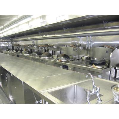 China Luxury Chinese restaurant kitchen project design with commercial kitchen solution for hotel project en venta