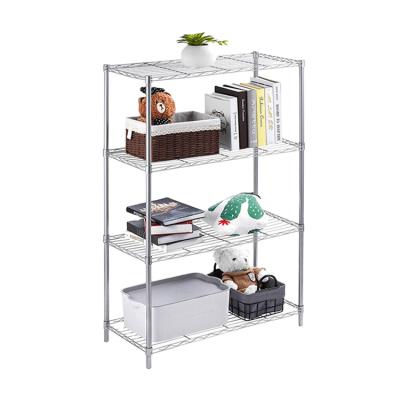 China Storage Shelving Factory Factory Stainless Steel Grid Shelf Straight Wire Shelf Adjustable Wire Shelf Metal Chromed Shelf for sale