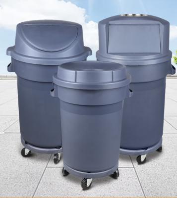 Chine Hotel\restaurant\school\factory\CBD hot sale! Plastic Commercial Kitchen Trash Container With Lid And Wheels\Waste Bin With Wheels à vendre