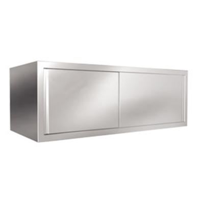 China Desgin Modern Commercial Stainless Steel Kitchen Wall Mount Cabinet With Sliding Doors for sale