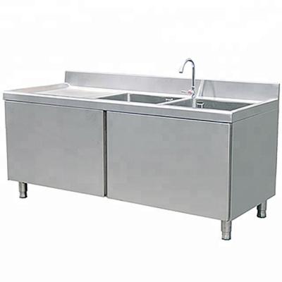 China Durable Customized Commercial Manufactured Stainless Steel Sideboard Designswith European Sink and Sideboard Style for sale