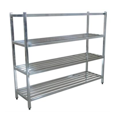 China Durable Commercial Kitchen Stainless Steel Rack With Four Layer Shelf for sale