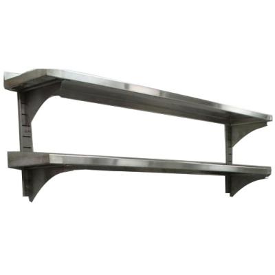 China Two Layer Stainless / Metal Wall Luxury Commercial Shelves On The Wall For Kitchen Te koop