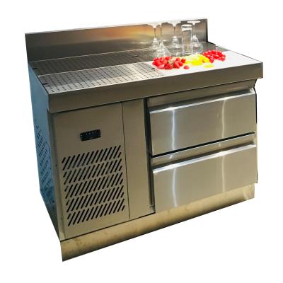 China Single-temperature commercial bar design and cocktail station fridge for bar / hotel / restaurant for sale