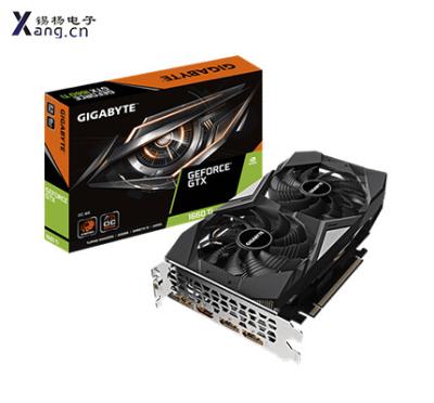 China 2.slots GeForce GTX OC 6G Ti 1660 equipped with 6GB GDDR6 192bit display core. 2*90mm big size blade fan for sale