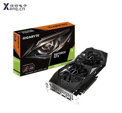 China 2.slots GeForce GTX WINDFORCE OC 6G Ti 1660 equipped with 6GB GDDR6 192bit super-fast video memory for sale