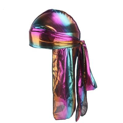 China Absorption fashion trend sweat high quality durag imitated silk fabric wholesale custom silky durag silk durag for sale