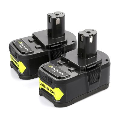 China Power tools 18V 5.0Ah lithium ion replace power tool battery for Ryobi P108 P107 P106 P105 rechargeable battery for sale