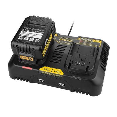 China Power Tool Battery Charger 10.8V 14.4V 18V 20V Slide Battery Packs DCB105 Universal Lithium Battery Charger For Dewalt Power Tool for sale