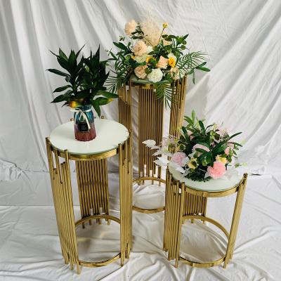 China Wedding/Party/Banquet/Hotel...Different Size 3 Pieces Wedding Metal Round Pedestals for sale