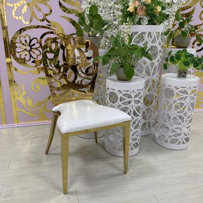 China New Design Stainless Steel Removable Dismountable Wedding Cover Chair for sale