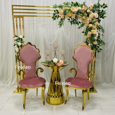 China Wedding Decration/Event /party... Gold and stainless steel removable backdrop silver color new design for sale