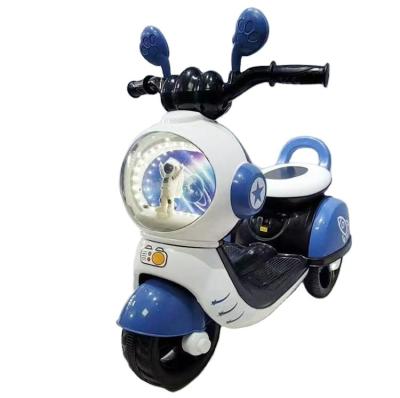 China Toy Wholesale Plastic Carton Image Rechargeable Flashing Lights Wheel Children Ride On Three Drive Ride On Motorcycle for sale