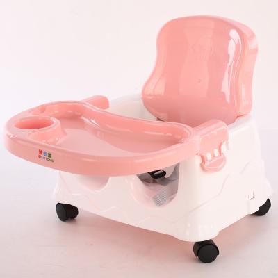 China Modern High Quality Double Plate Baby High Plastic Eating Dining Chair for sale