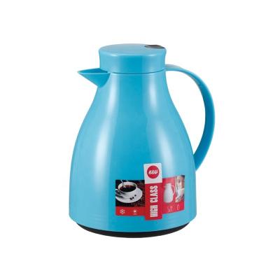 China Business HAPPY LION Plastic Vacuum Coffee Pot With Inner Glass Milk Tea Thermos WJ-100 for sale