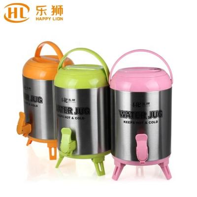 China Double barrel PORTABLE 3.8L body stainless steel water jug ​​water jug ​​vacuum flasks thermos barrel water tea dispenser coffee maker for sale