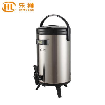 China PORTABLE Coffee Milk Tea Bucket Stainless Steel Vacuum Hot Jug Jug Watch Flasks PORTABLE PU Faucet Thermos Thermos for sale