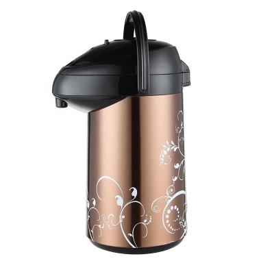 China Business Brand LION Glass Liner Thermos Air Pressure Pump Jar Hand Press Vacuum Flask HXB Series HAPPY Series for sale