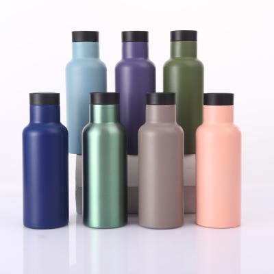 China Viable Metal Free Sports Stainless Steel Flask Iron BPA Instant Water Bottle 500ml for sale