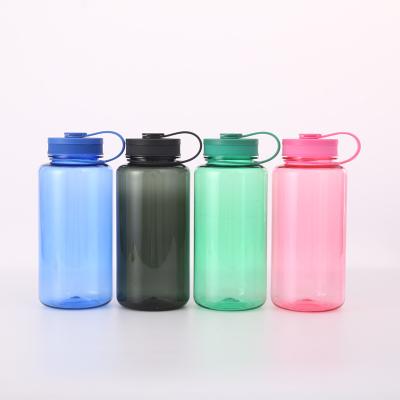 China BPA FREE 1000ml Large Sustainable Cheap Color Recycling Sports Drink Water Bottle for sale