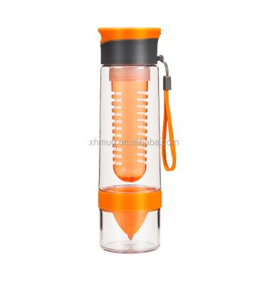 China New Fruit Juice 800ml Fruit Infusion Plastic Tritan Viable Free Plastic BPA Drinking Water Bottle for sale