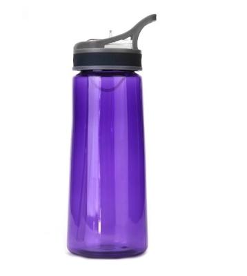 China BPA FREE Recycling 700 Ml Color Sustainable Cheap Large Mouth Sports Drink Water Bottle With Straw for sale