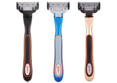 China Progressive Triple Blade Razor Three Blade Razor With 2 Blade Cartridge for sale