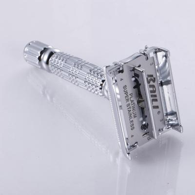 China No disposable metal handle shaver butterfly opening safety razor for sale