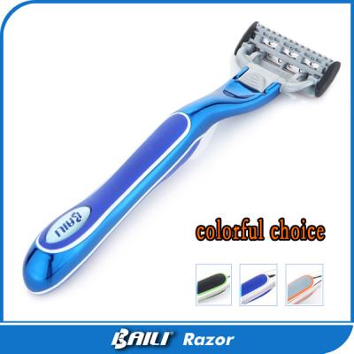 China Ce ladies shaving razor women lady shavers 5 blade metal handle for sale