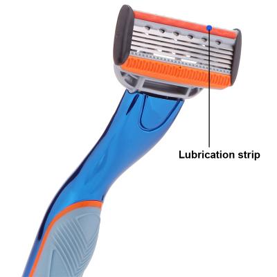 China Noble Safety five blade razor stainless steel blade lubricating aloe strip for sale