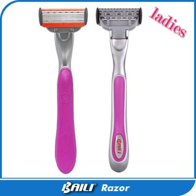 China Pink shaving lady razor metal handle back shaver manufacturer high quality for sale