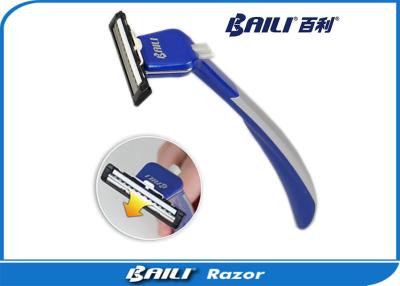 China Supermarket Straight manual shaver Blade With Plastic Handle for sale