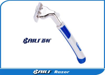 China Stainless Steel Double Blade Razor Shaving Rubber Handle Two Blade Safety Razor for sale