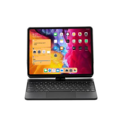 China Wireless Radio 12.9 Inch Magic Keyboard Backlight Rotating Trackpad Keyboard Case For iPad Pro for sale