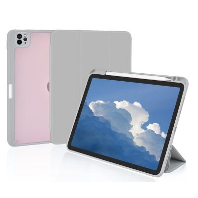 China iPad Pro12.9 Split Various Colors Magic Acrylic Cover Case With Pencil Holder iPad Pro 129 Inch for sale