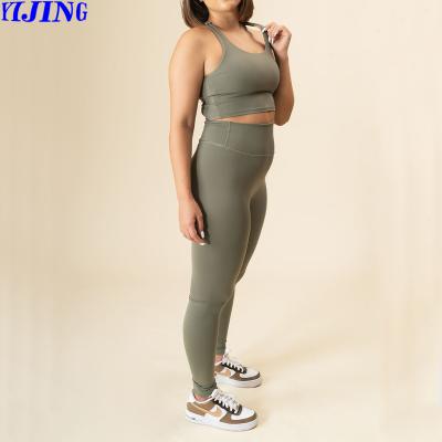 China Wholesale Women Breathable Sportswear Design Private Label Fitness Wear Workout Apparel New Yoga Gaiters Sets for sale