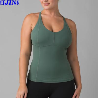 China Wholesale Custom Breathable Plus Size Gym Vest Yoga Tank Top Women Fitness Sport Tank Top for sale