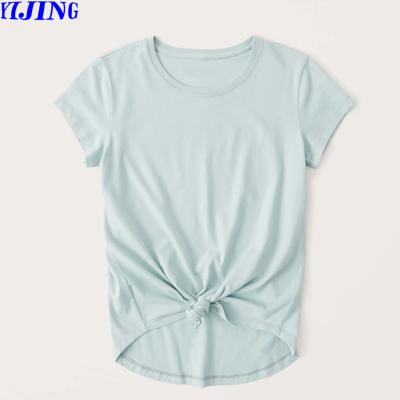 China Wholesale Women's T-shirts 100% Compressed Cotton Printing T-shirt Printed Crew Short Sleeve T-Shirt For Women for sale