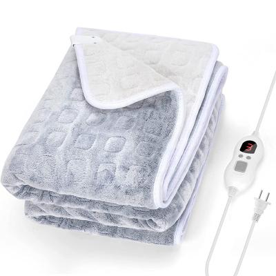 China 2/4/6/8H Timer PORTABLE Household Blanket 50*60Inch Electric Heated Blanket Machine Washable Electric Blanket for sale